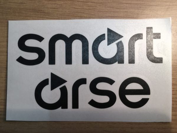 2 x Smart car Smart Arse Vinyl, Decals, Sticker, Car, Bumper Decal Eu, Funny - Image 3